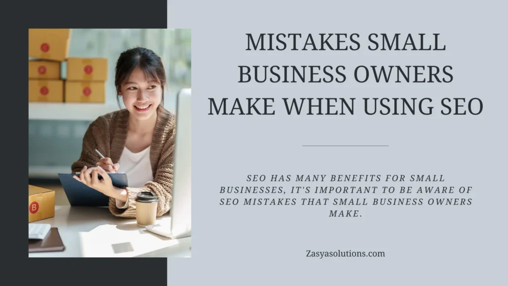 SEO mistakes by small business owners
